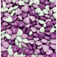 Candy Coated Choc Heart Purple