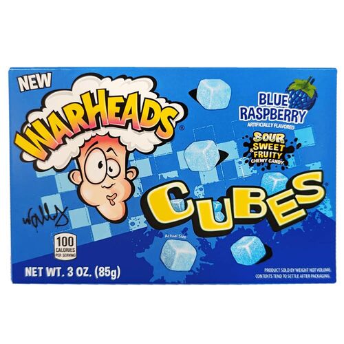 USA Warheads Cubes Blue Raspberry 99g