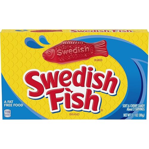 USA Swedish  Fish Red Thteatre Box 88g