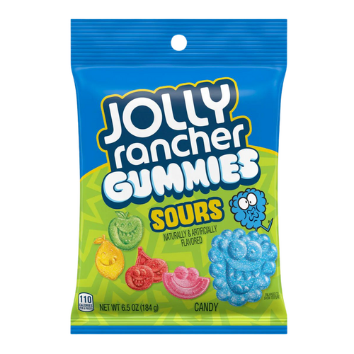 USA Jolly Ranchers Sour Gummies Peg Bag 184g