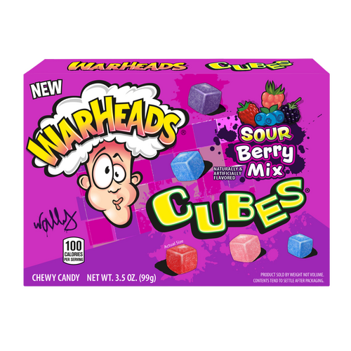 USA Warheads  Cubes Sour Berry Theater Box 99g