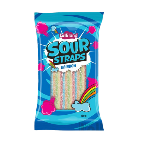 Lolliland Sour Straps Rainbow 160g