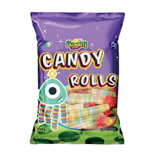 Lollinauts Candy Rolls 150g