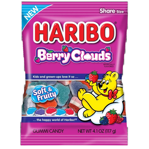 USA Haribo Berry Clouds Peg Bag 141g