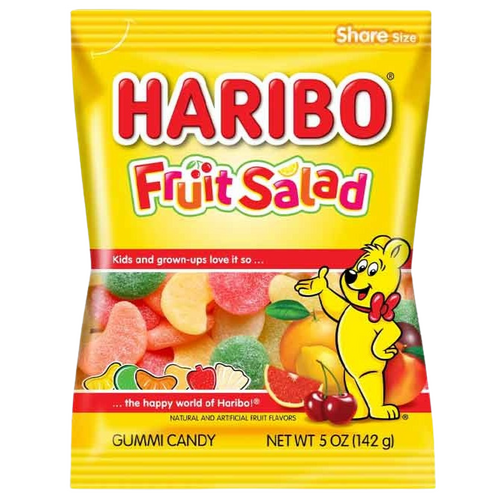 USA Haribo Fruit Salad Peg Bag 141g