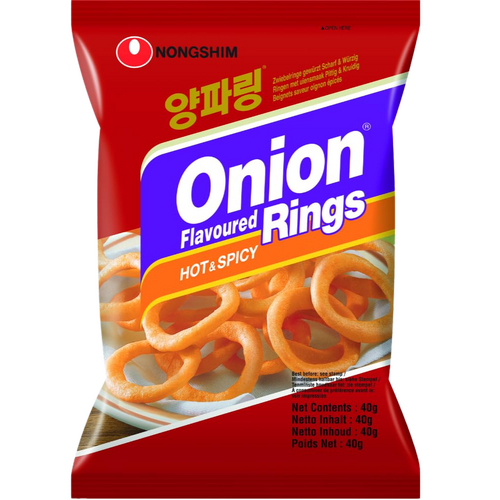 Korean Nongshim Onion Rings Hot &amp; Spicy 40g 