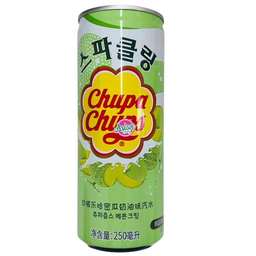 Korean Chupa Chups Sparkling Drink Melon &amp; Cream 250mL