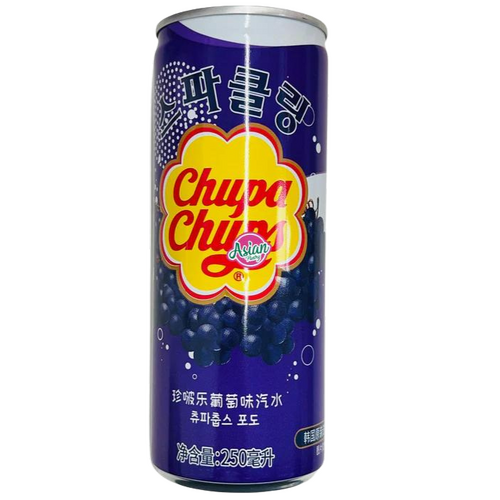 Korean Chupa Chups Sparkling Drink Grape 250mL