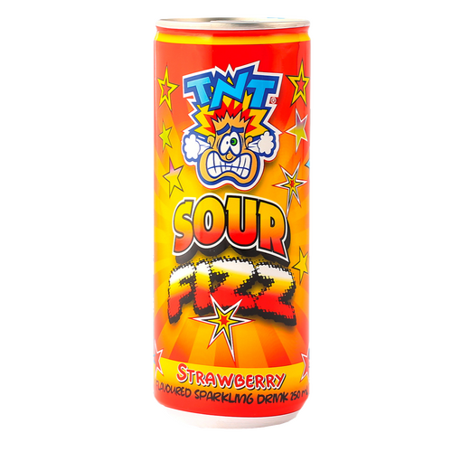 TNT Sour Fizz Strawberry 250mL