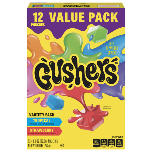 USA Fruit Gushers Value Pack  Strawberry Tropical 272g