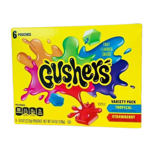 USA Fruit Gushers Strawberry Tropical 136g