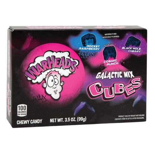 USA Warheads Theater Box  Galactic Cubes 99g