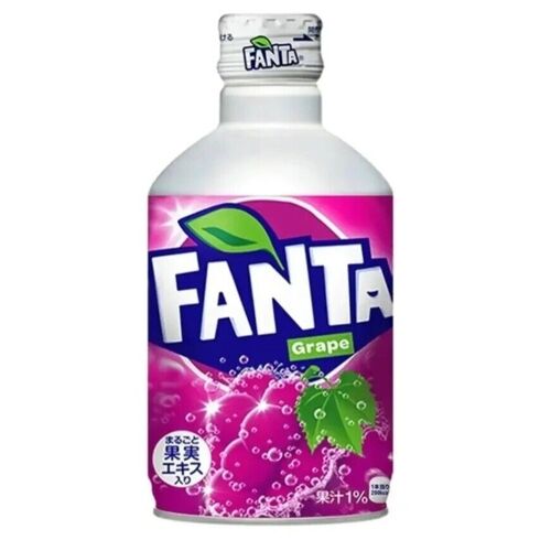 Japanese Fanta Grape Aluminium Bottle 300ml 