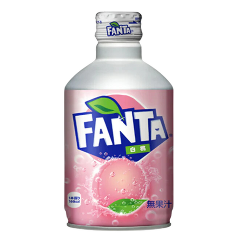 Japanese Fanta White Peach Aluminium Bottle 300ml 