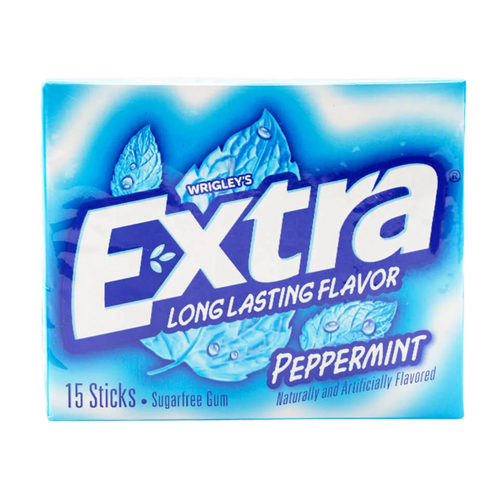 USA Wrigley&#39;s Peppermint Chewing Gum 15 sticks Pack SF