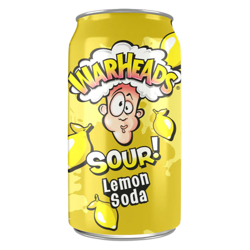 USA Warheads Lemon Sour Soda 355mL