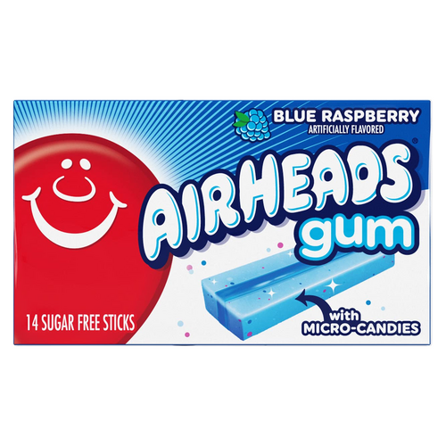 USA Airheads Gum Blue Raspberry 33g